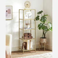 Produktbild för Storage Rack Gold 40x30x125cm