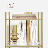 Produktbild för Storage Rack Gold 40x30x125cm
