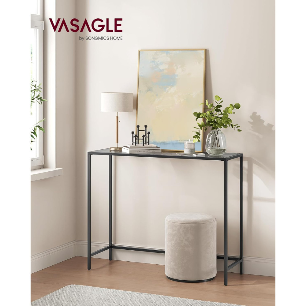 Produktbild för Console Table Black 101x20x80cm