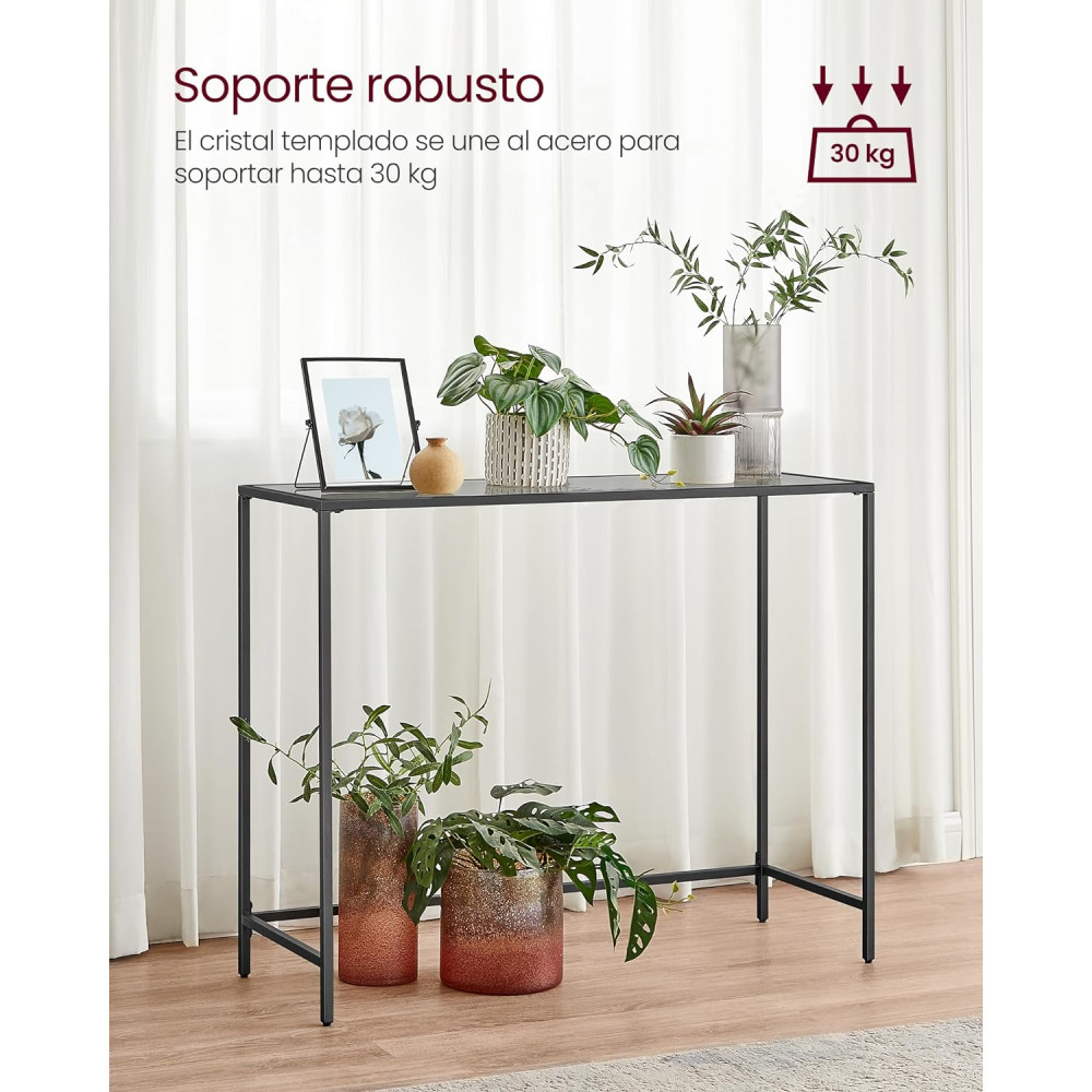 Produktbild för Console Table Black 101x20x80cm