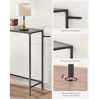 Produktbild för Console Table Black 101x20x80cm