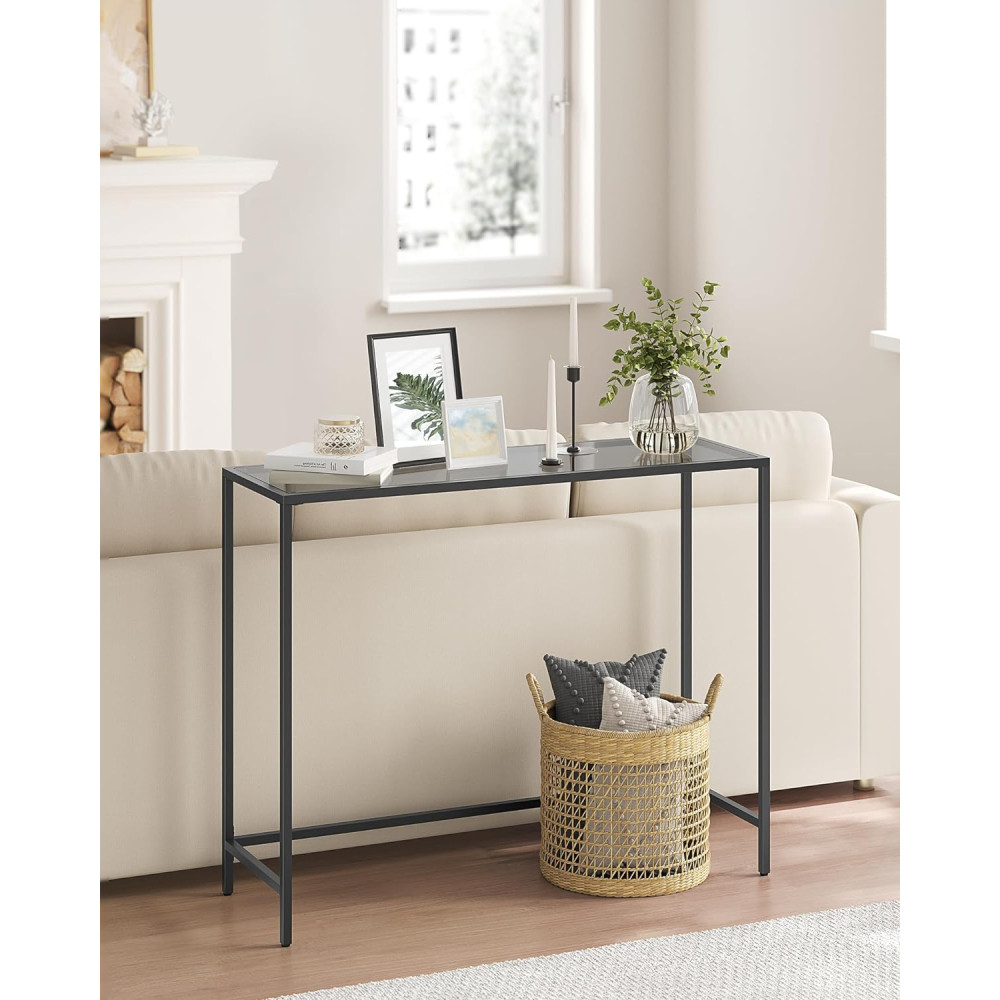 Produktbild för Console Table Black 101x20x80cm