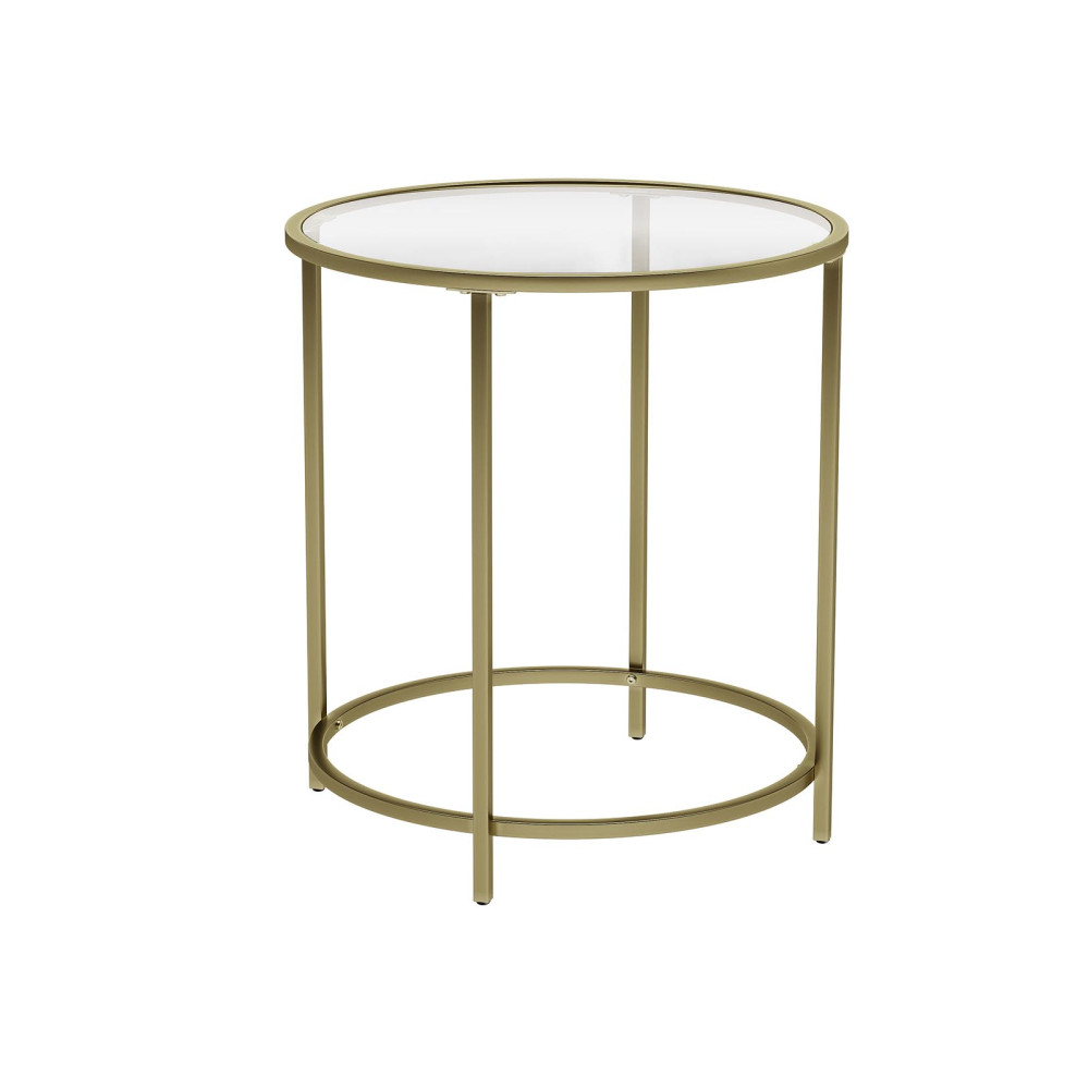 Produktbild för Side Table Gold 50x50x55cm