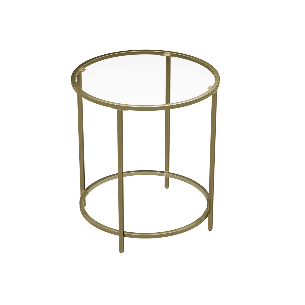 Produktbild för Side Table Gold 50x50x55cm