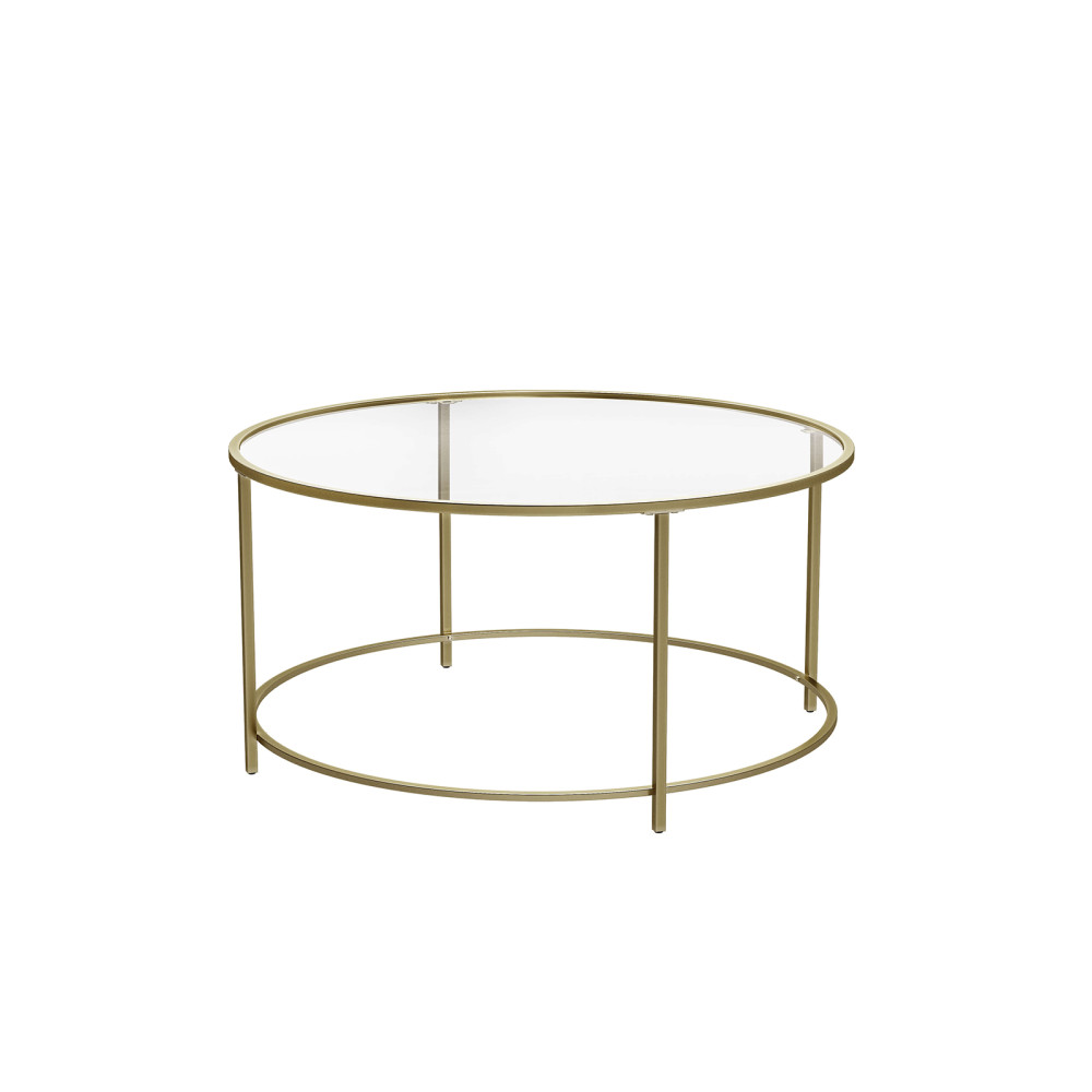 Produktbild för Coffee Table Gold 84x84x46cm