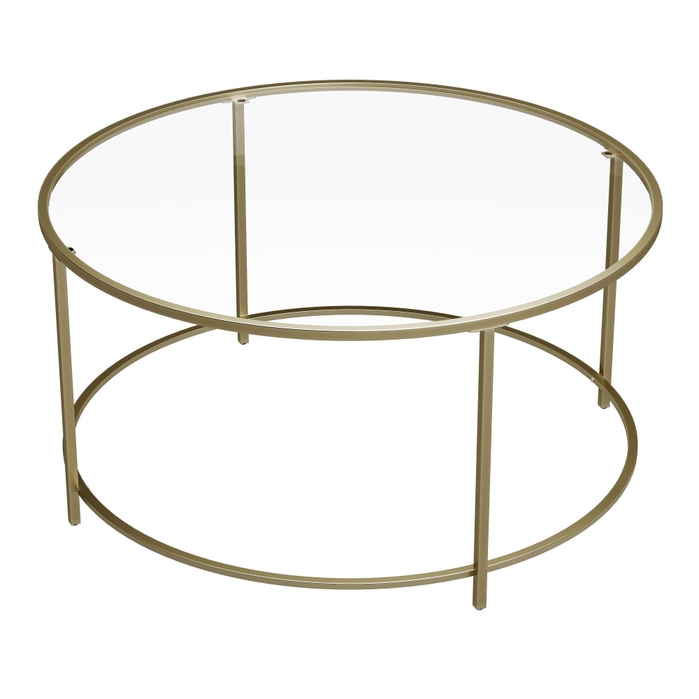 Produktbild för Coffee Table Gold 84x84x46cm