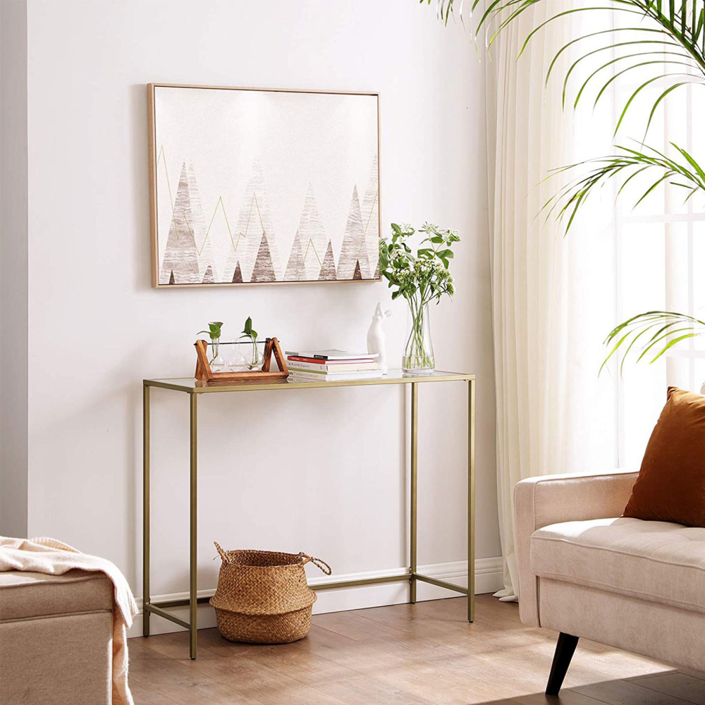 Produktbild för Console Table Gold 100x35x80cm