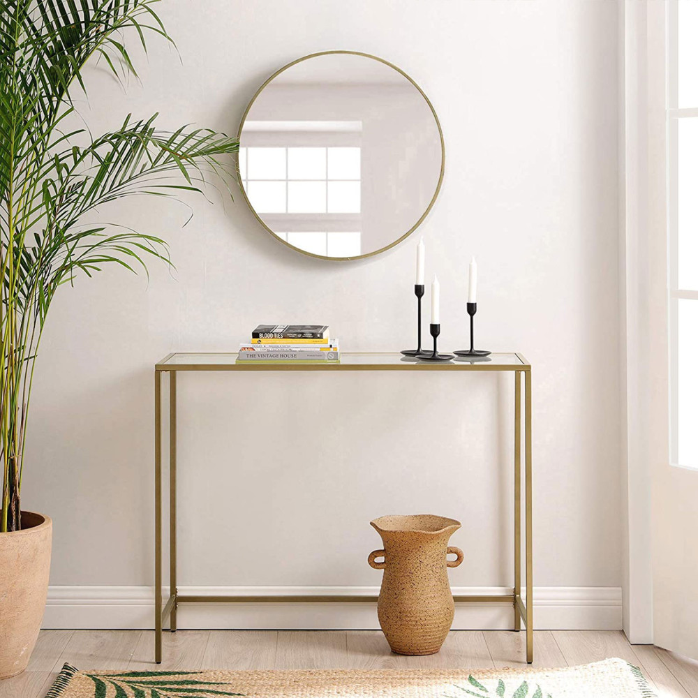 Produktbild för Console Table Gold 100x35x80cm