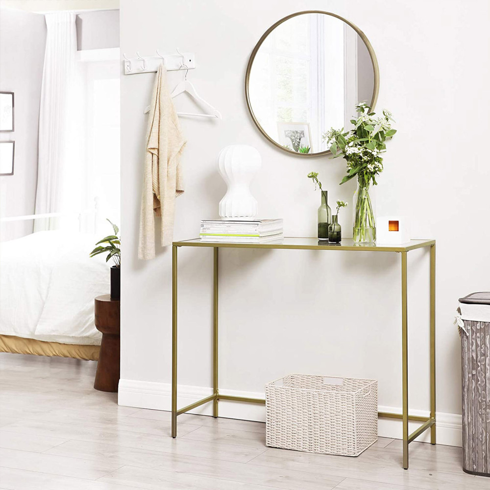 Produktbild för Console Table Gold 100x35x80cm