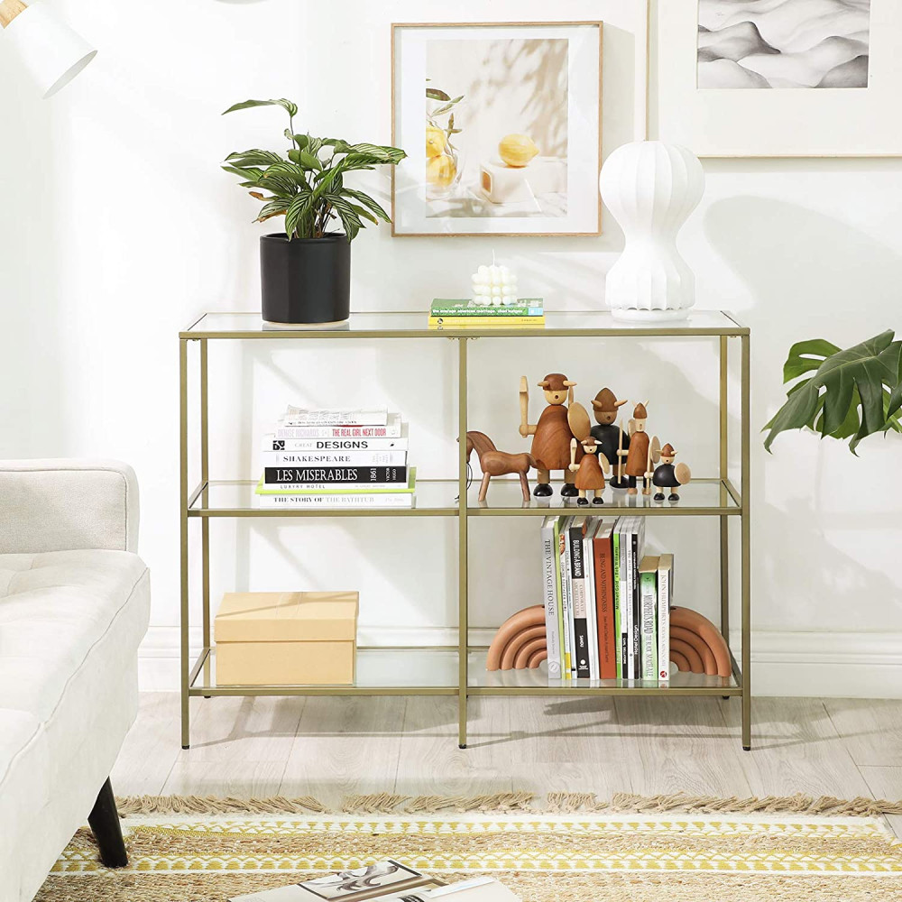 Produktbild för Storage Rack Gold 100x30x73cm