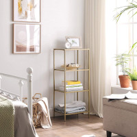 Produktbild för Storage Rack Gold 40x30x95cm