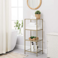 Produktbild för Storage Rack Gold 40x30x95cm