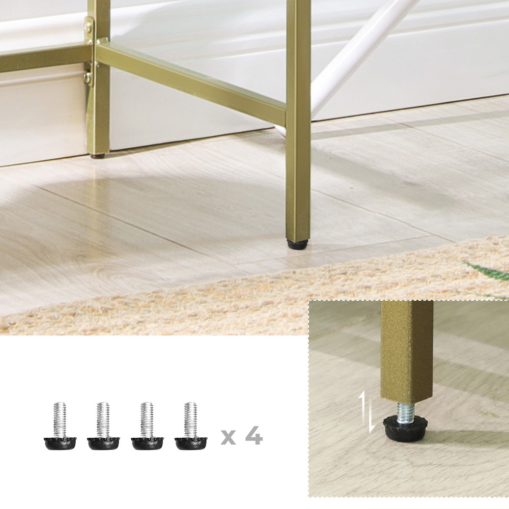 Produktbild för Storage Rack Gold 40x30x95cm