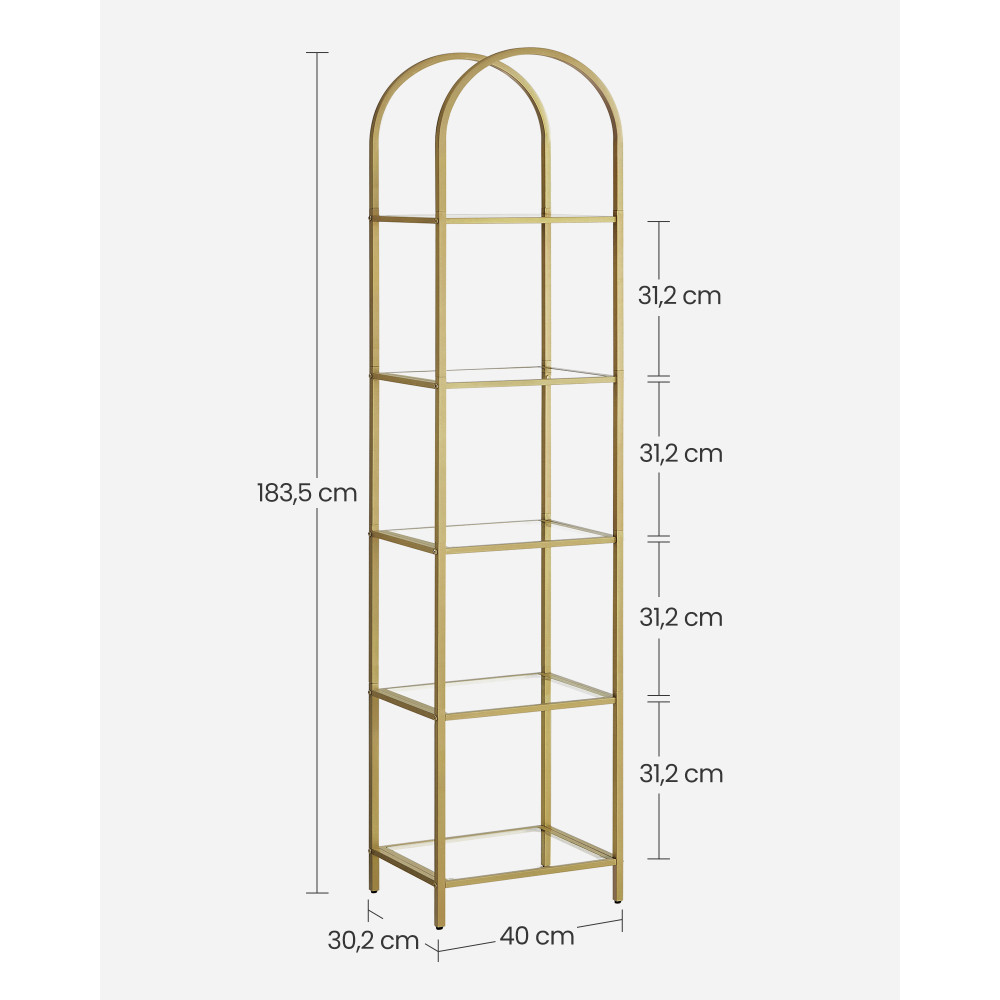 Produktbild för Bookcase White 40x30x183cm