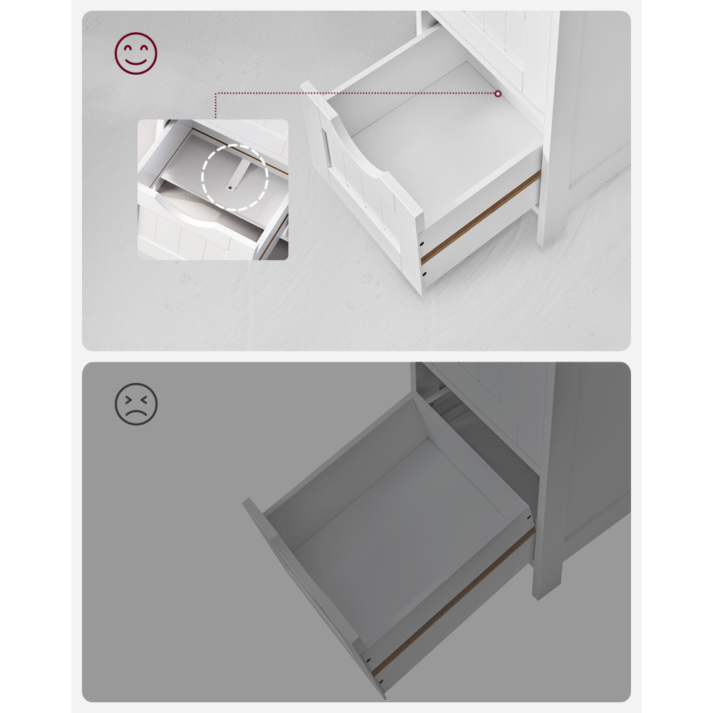 Produktbild för Floor Cabinet White 30x30x82cm