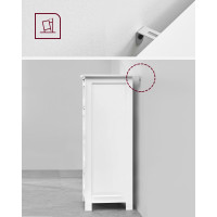 Produktbild för Floor Cabinet White 30x30x82cm