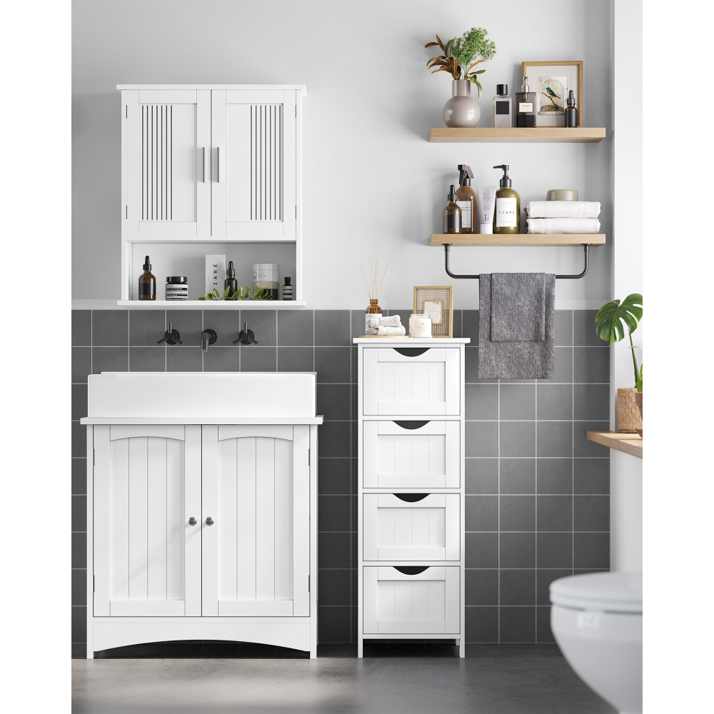 Produktbild för Floor Cabinet White 30x30x82cm