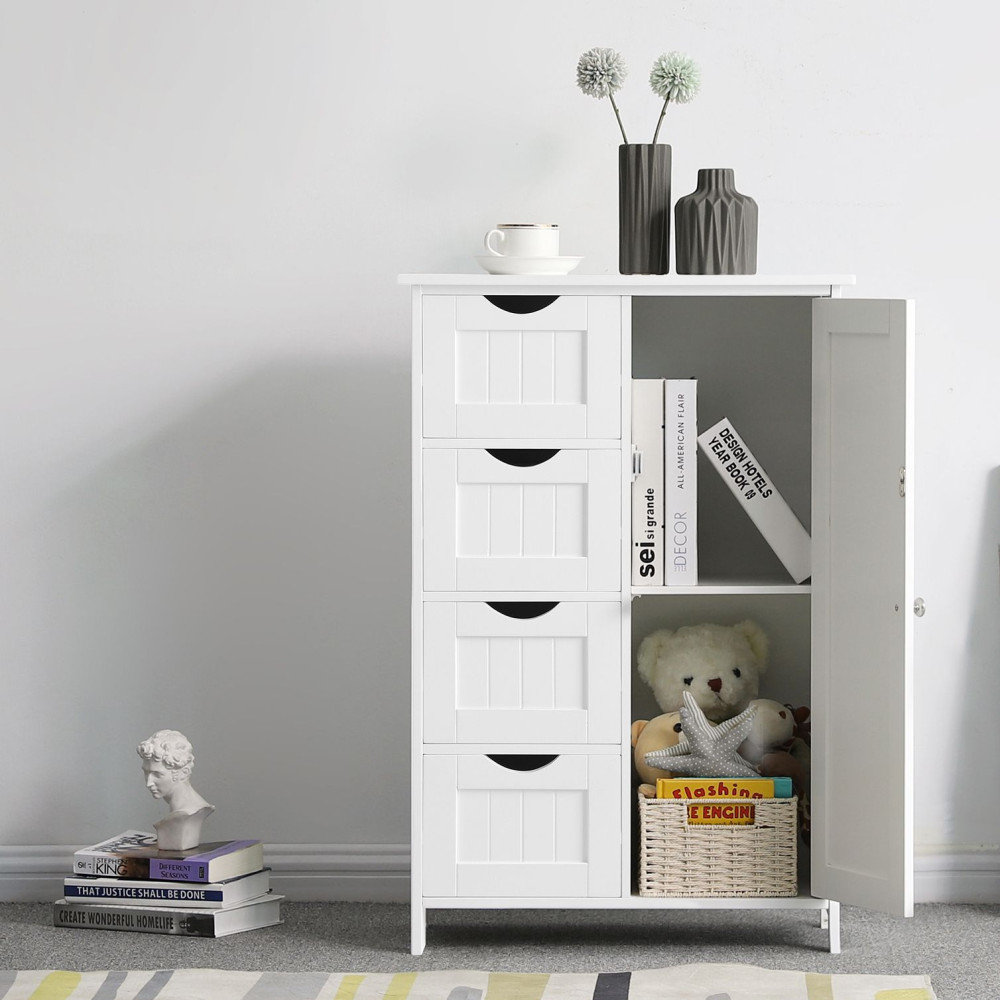 Produktbild för Floor Cabinet White 55x30x81cm