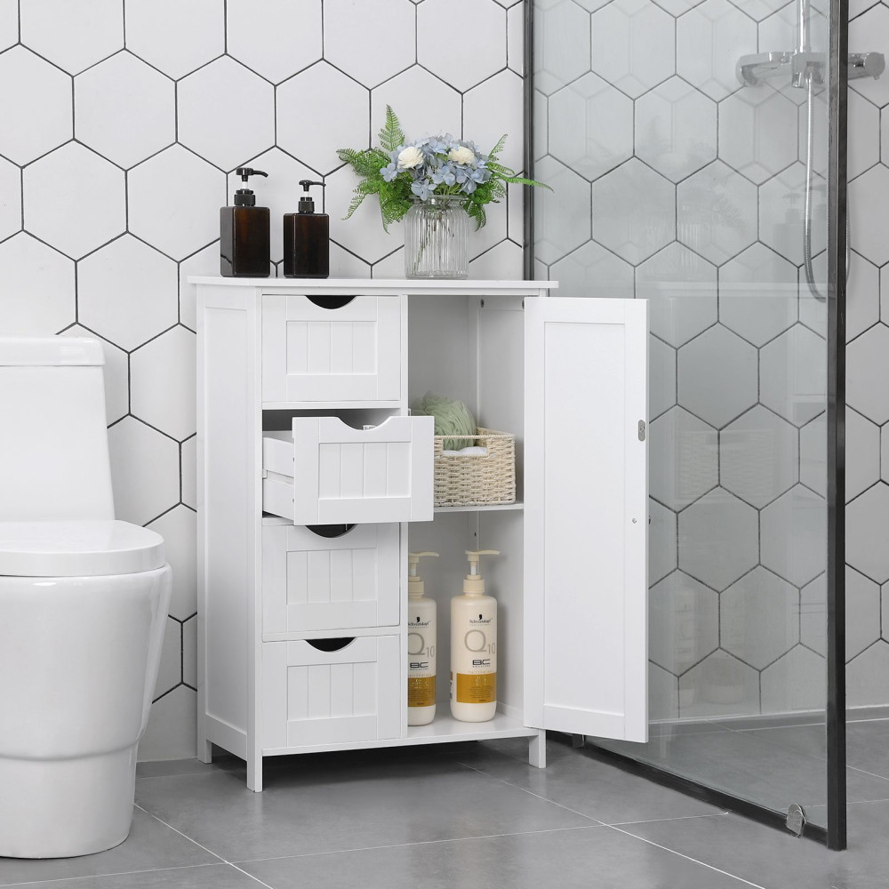 Produktbild för Floor Cabinet White 55x30x81cm