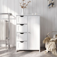 Produktbild för Floor Cabinet White 55x30x81cm