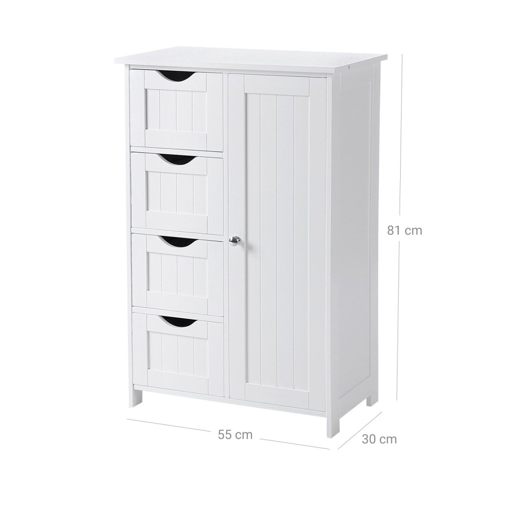 Produktbild för Floor Cabinet White 55x30x81cm
