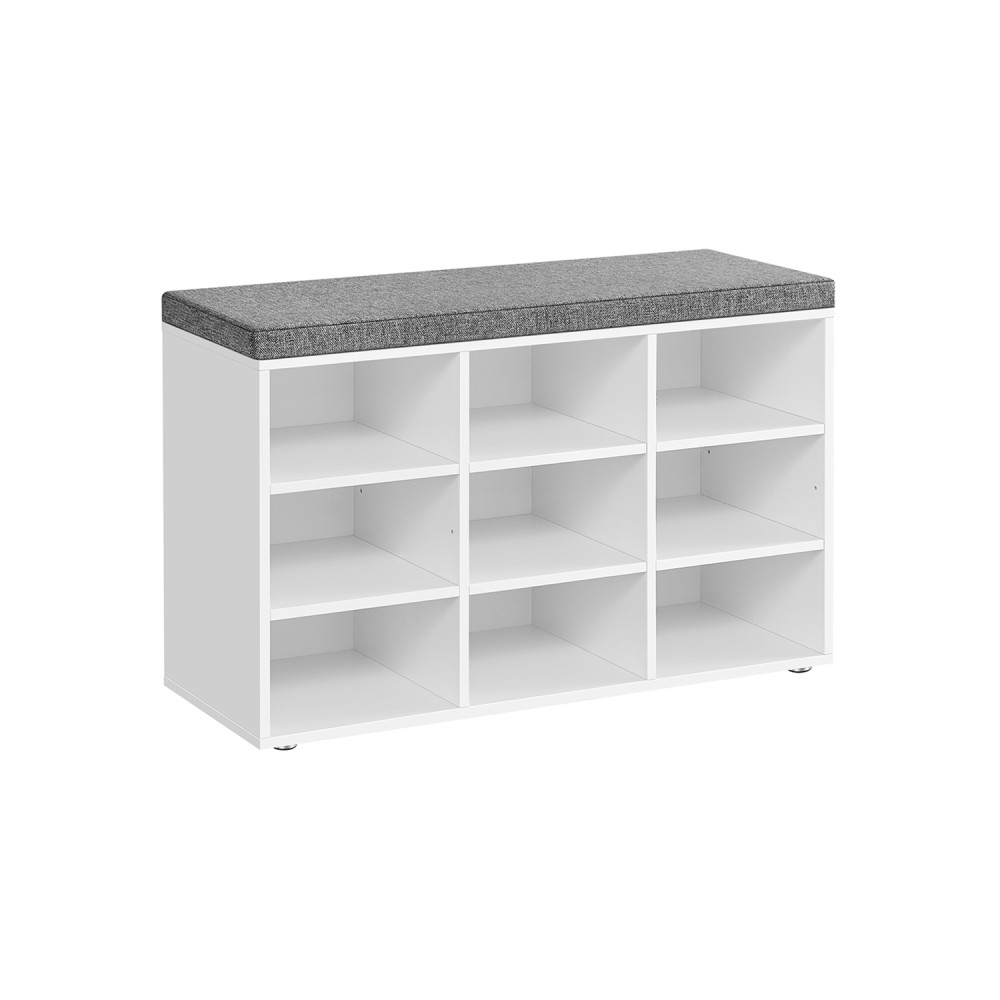 Produktbild för Shoe Bench White 79x30x48cm