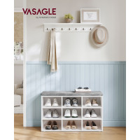 Produktbild för Shoe Bench White 79x30x48cm