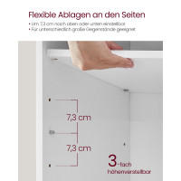 Produktbild för Shoe Bench White 79x30x48cm