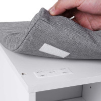 Produktbild för Shoe Bench White 104x30x48cm