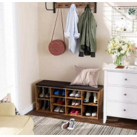 Produktbild för Shoe Bench White 104x30x48cm