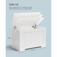 Produktbild för Shoe Bench White 76x40x48cm