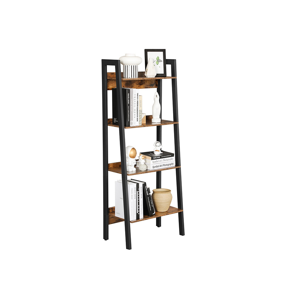 Produktbild för Ladder Shelves X: Antique, Black  56x34x138cm