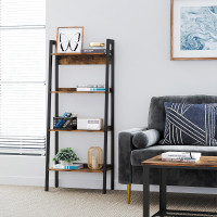 Produktbild för Ladder Shelves X: Antique, Black  56x34x138cm