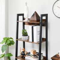 Produktbild för Ladder Shelves X: Antique, Black  56x34x138cm
