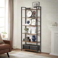 Produktbild för Ladder Shelf Black, Retro Color 80x30x184cm