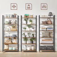 Produktbild för Ladder Shelf Black, Retro Color 80x30x184cm