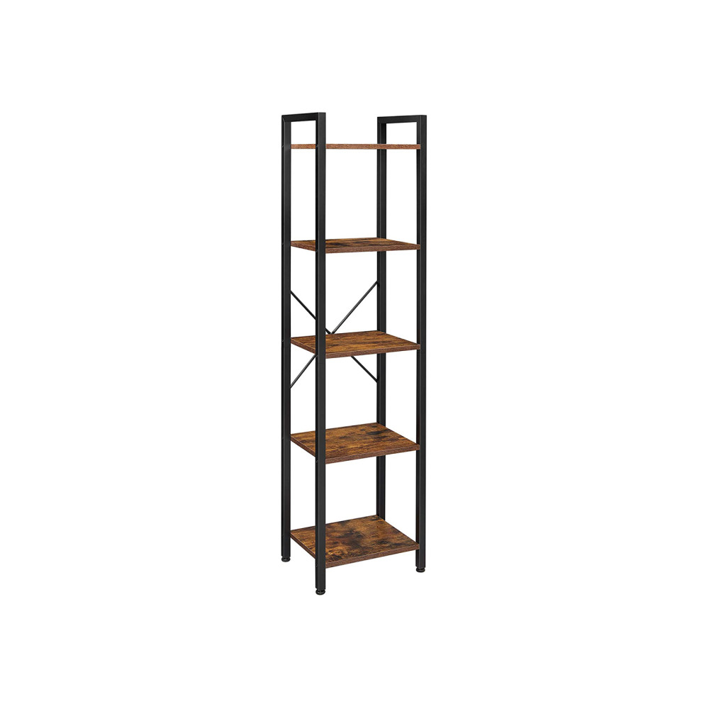 Produktbild för Bookcase Black, Retro Color 40x30x154cm