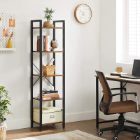 Produktbild för Bookcase Black, Retro Color 40x30x154cm