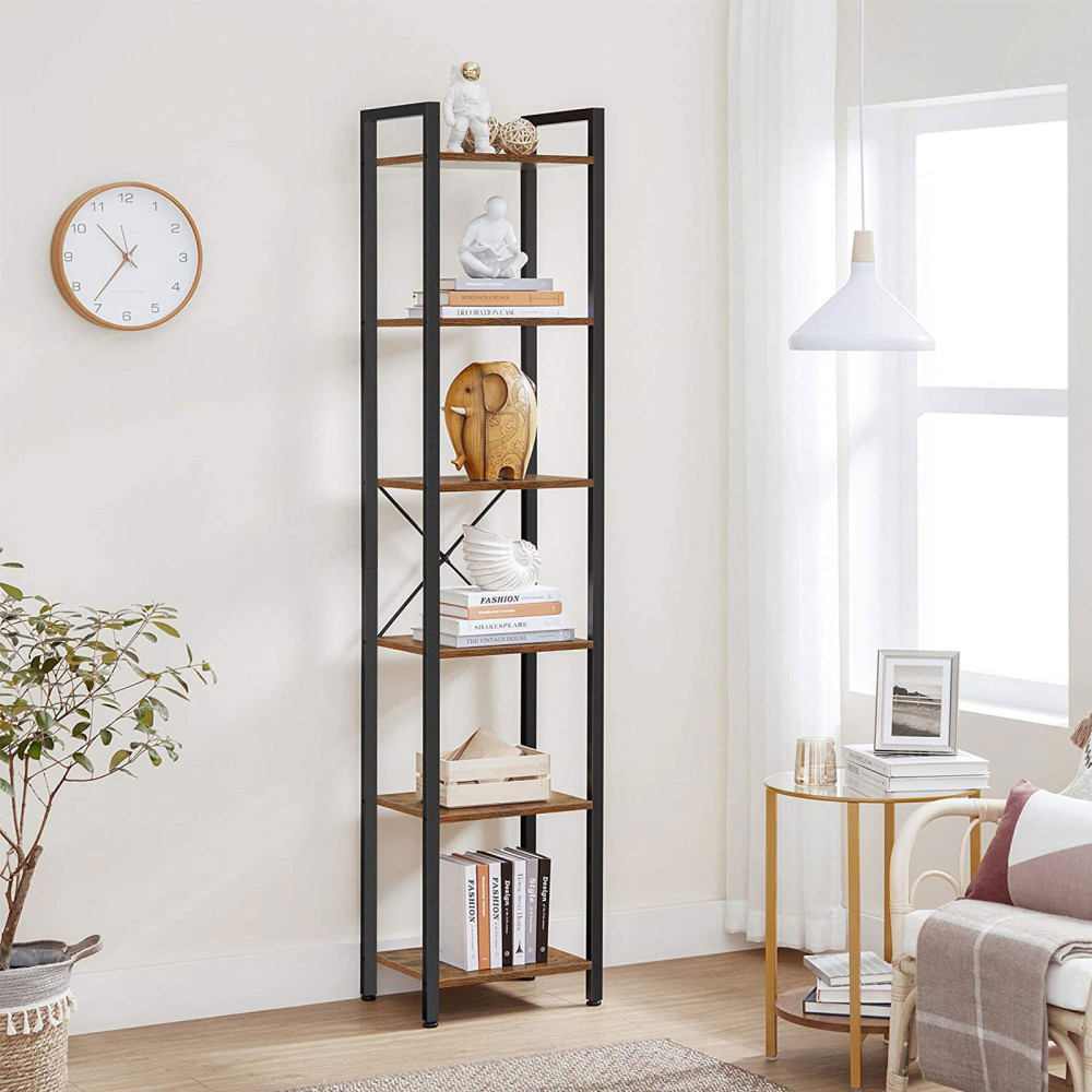 Produktbild för Bookcase Black, Retro Color 40x30x188cm