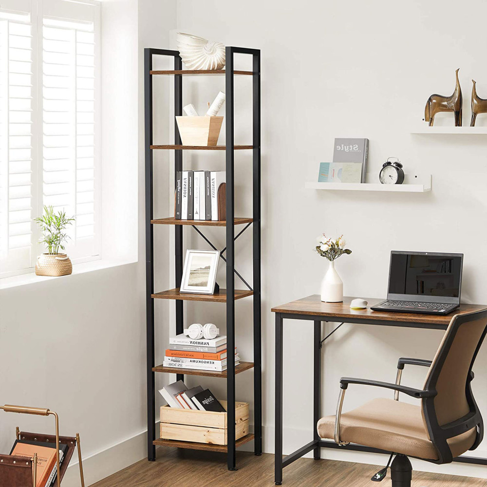 Produktbild för Bookcase Black, Retro Color 40x30x188cm