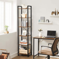 Produktbild för Bookcase Black, Retro Color 40x30x188cm