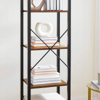 Produktbild för Bookcase Black, Retro Color 40x30x188cm