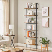 Produktbild för Ladder Shelf Black, Antique Color 205x60x30cm