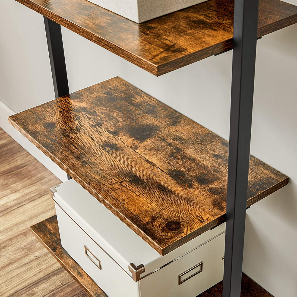 Produktbild för Ladder Shelf Black, Antique Color 205x60x30cm
