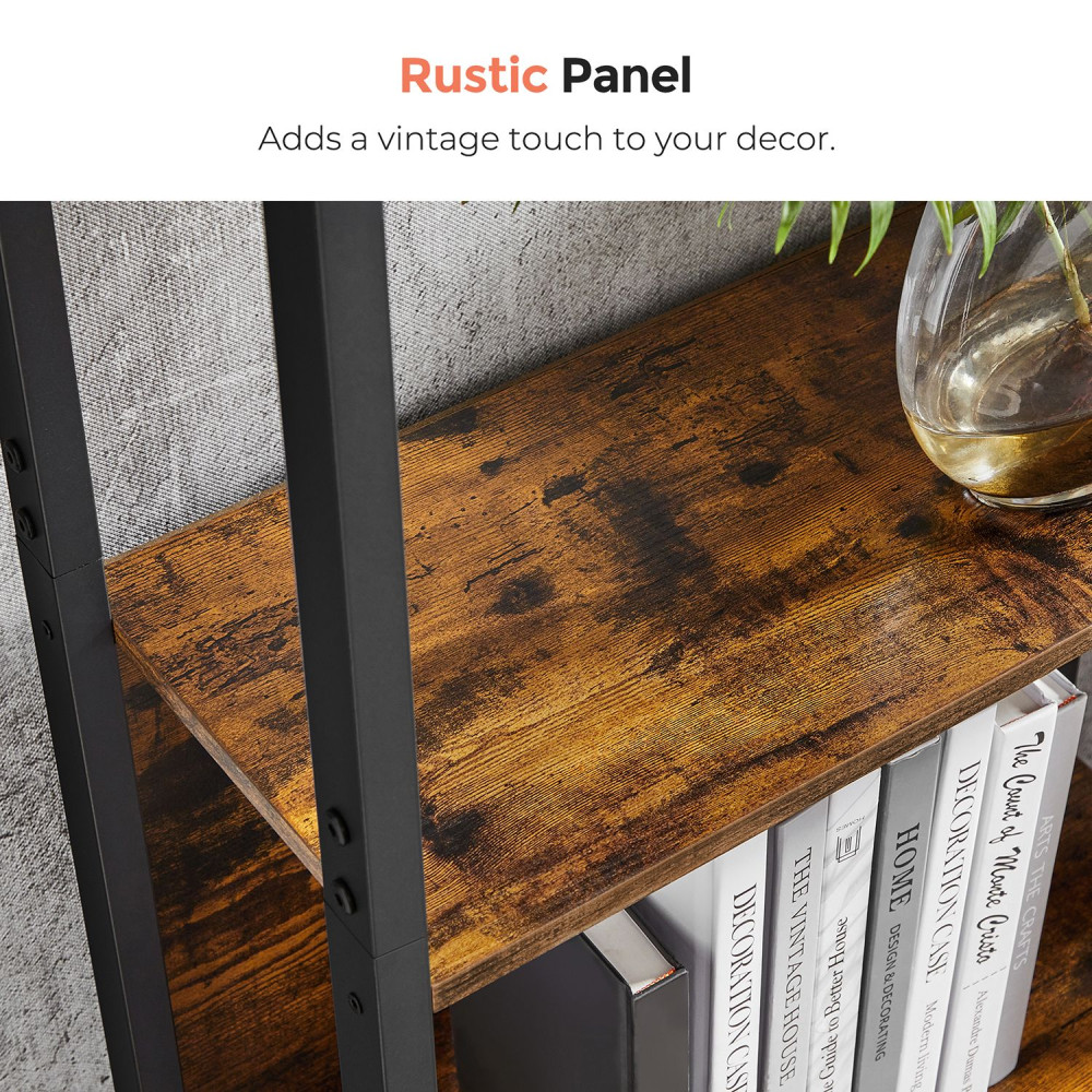 Produktbild för Ladder Shelf Black, Retro Color 158x24x166cm
