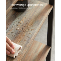 Produktbild för Ladder Shelves Milky Coffee Color 158x24x166cm