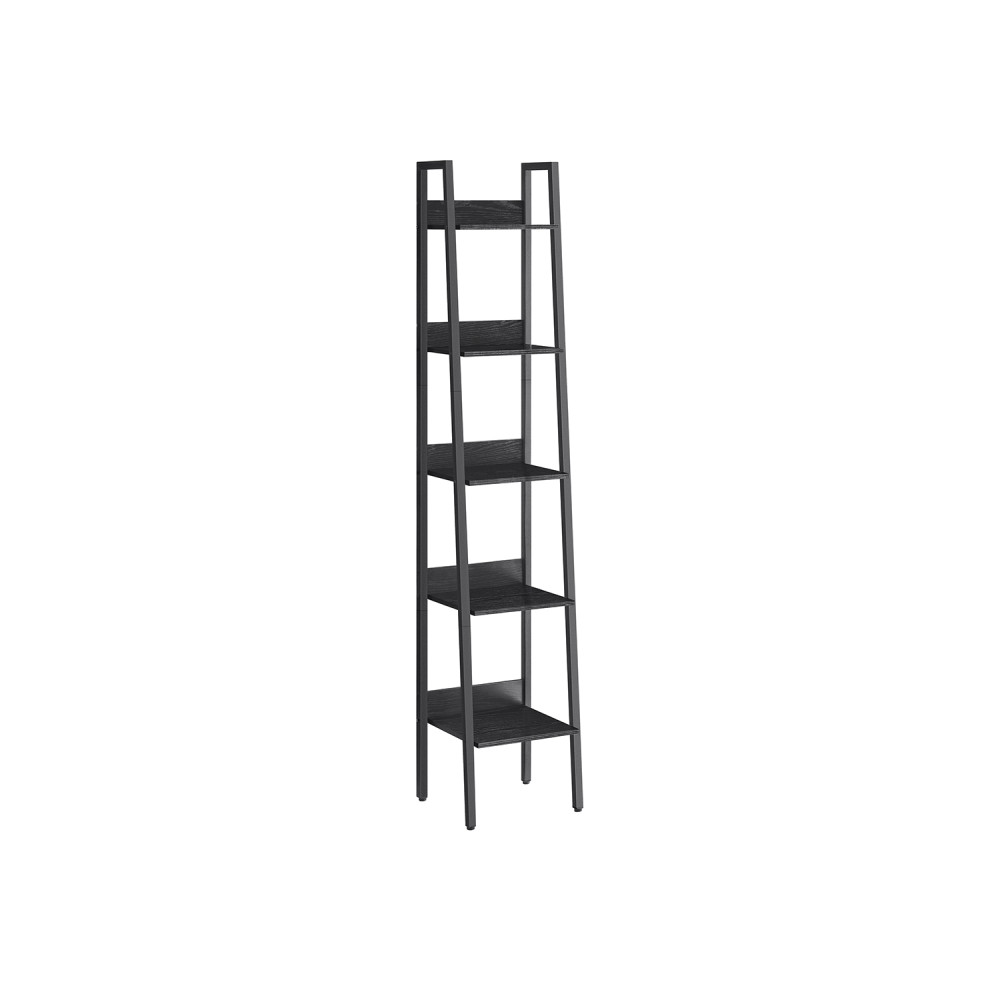 Produktbild för Ladder Shelves Black 34x30x170cm