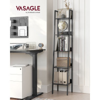 Produktbild för Ladder Shelves Black 34x30x170cm