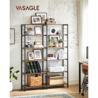 Produktbild för Bookcase Black, Retro Color 173×120×30cm