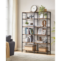 Produktbild för Bookcase Black, Retro Color 173×120×30cm